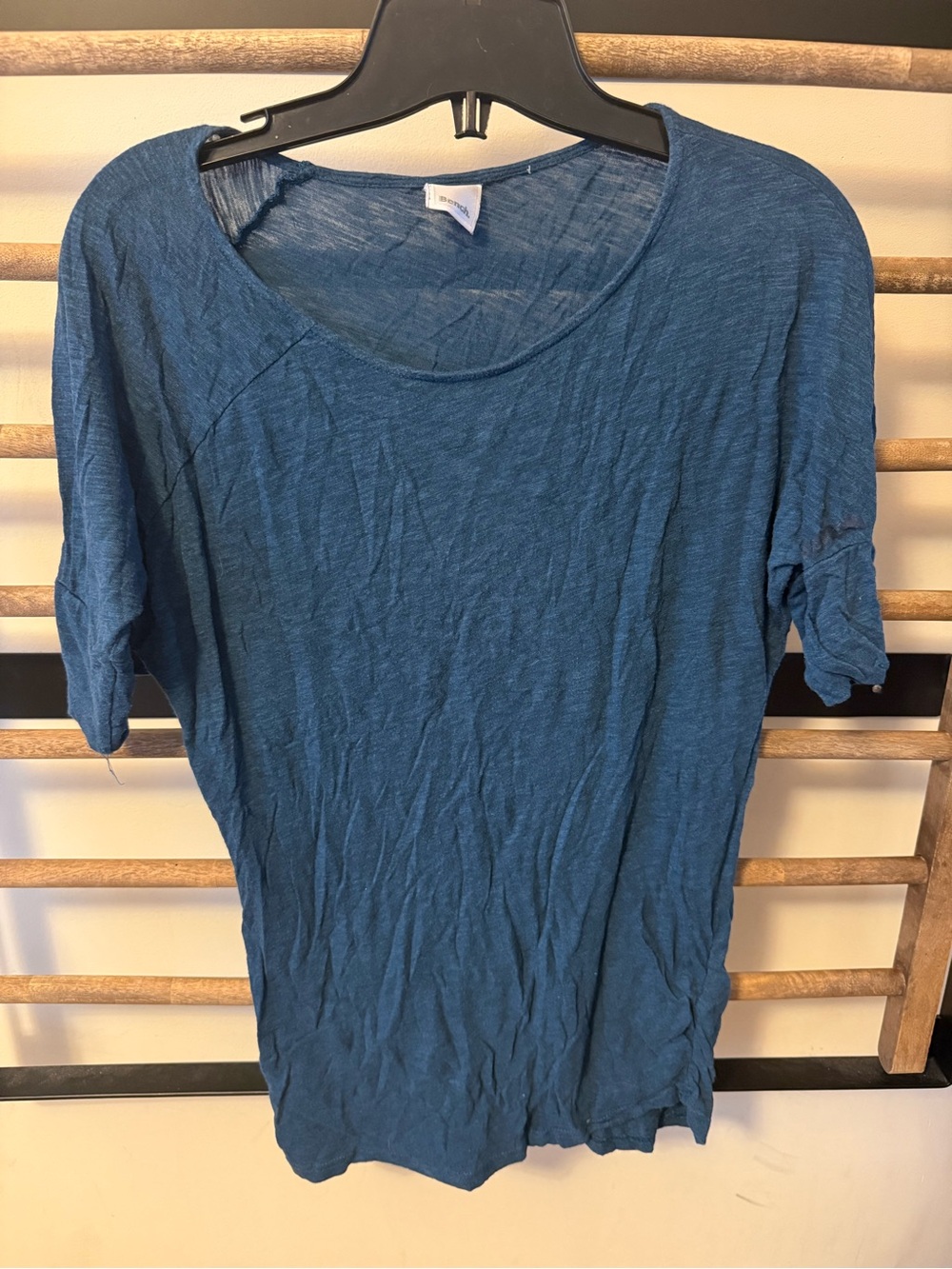 Bench Blue Scoop Neck Short Sleeve Tee